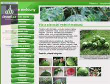 Tablet Screenshot of ceske-melouny.cz